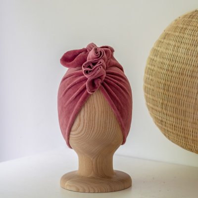 Looks by Luks Turban Velvet - Dusty Pink, vel. 3 - 6 r