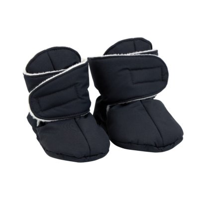 Voksi Zateplené látkové botičky - Black Light Grey, vel. 12 - 24 m