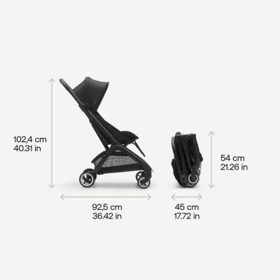 Bugaboo Butterfly - Black/Dark Cherry/Dark Cherry - obrázek