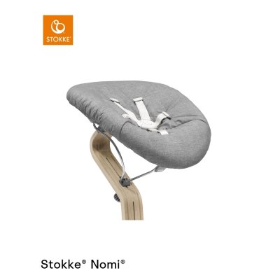 Stokke Set Nomi Židlička + Baby set + Newborn set - Natural Grey + deka - Pearl White - obrázek