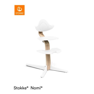 Stokke Set Nomi Židlička + Baby set + Newborn set - Natural White + deka - Dove Grey - obrázek