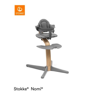 Stokke Set Nomi Židlička + Baby set + Newborn set - Oak Grey + deka - Golden Sand - obrázek