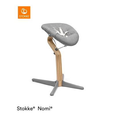 Stokke Set Nomi Židlička + Baby set + Newborn set - Oak Grey + deka - Golden Sand - obrázek