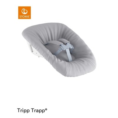 Stokke Set Tripp Trapp Židlička + Baby set + Newborn set Black + deka Dove Grey - obrázek