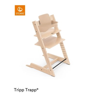 Stokke Set Tripp Trapp Židlička + Baby set + Newborn set Natural + deka Golden Sand - obrázek