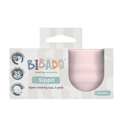 Bibado Sippit Tréninkový hrneček 2 ks - Blush - obrázek