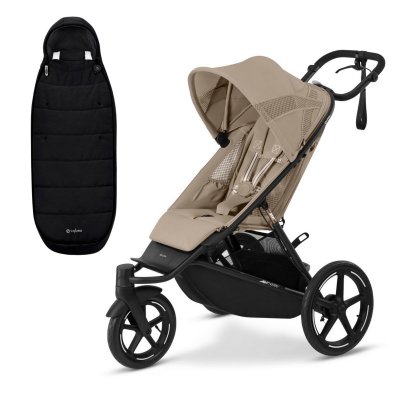 Cybex Gold Avi Spin Sportovní kočárek Almond Beige + ZDARMA Fusak Moon Black