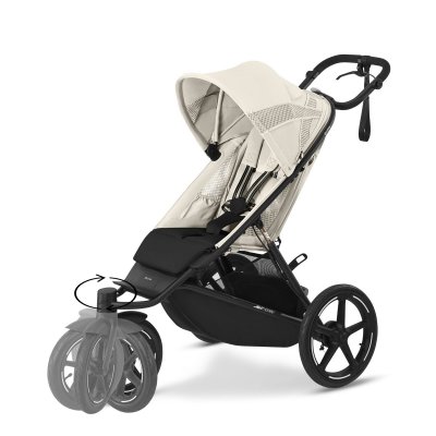 Cybex Gold Avi Spin Sportovní kočárek Seashell Beige + ZDARMA Fusak Moon Black - obrázek