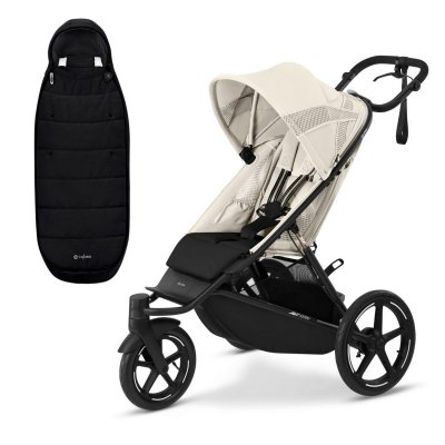 Cybex Gold Avi Spin Sportovní kočárek Seashell Beige + ZDARMA Fusak Moon Black