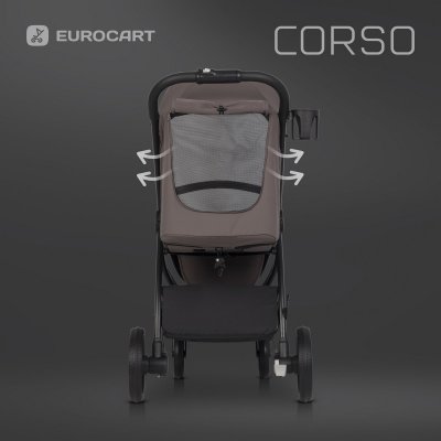 Euro-Cart Corso Sportovní kočárek - Taupe - obrázek