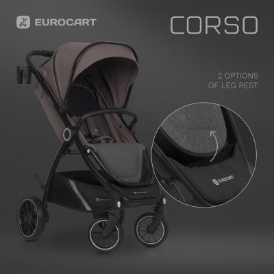 Euro-Cart Corso Sportovní kočárek - Taupe - obrázek