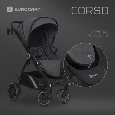 Euro-Cart Corso Sportovní kočárek - Iron - obrázek