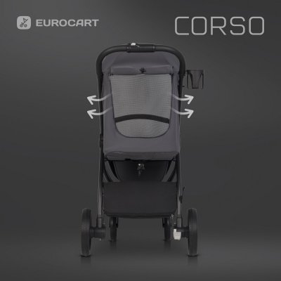 Euro-Cart Corso Sportovní kočárek - Iron - obrázek