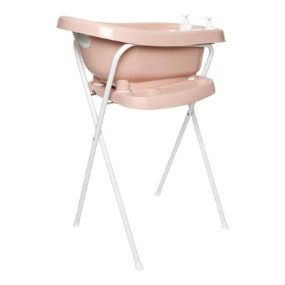 Bébé Jou Kovový stojan na vaničku Click 98 cm - Pale Pink - obrázek