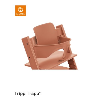 Stokke Tripp Trapp Židlička + DÁREK Baby Set 2 - Terracotta - obrázek