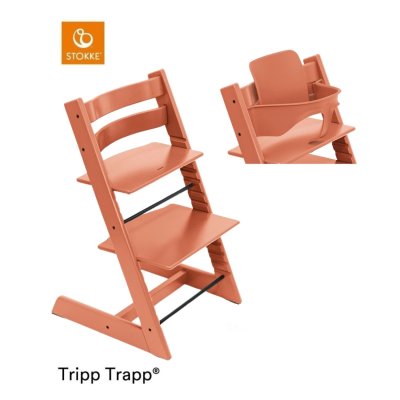 Stokke Tripp Trapp Židlička + DÁREK Baby Set 2 - Terracotta