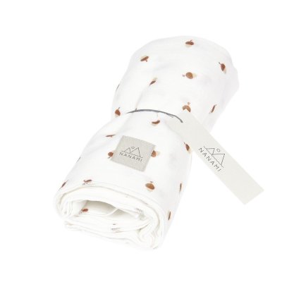 Nanami Swaddle Acorn - Off White, 100 x 135 cm