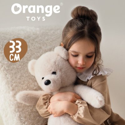 Orange Toys Plyšový medvídek 33 cm - Bear White - obrázek