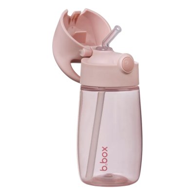 b.box Láhev na pití s brčkem Junior 380 ml - Blush Crush - obrázek