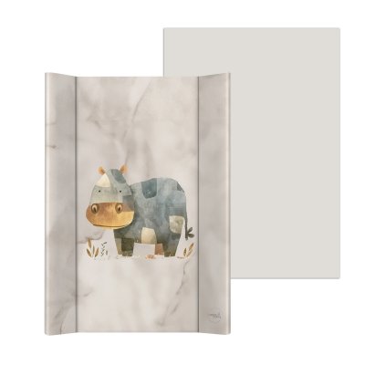 Ceba Baby Přebalovací podložka 2hranná s pevnou deskou 50 x 70 cm Ultra Light - Cosy Hippo - obrázek