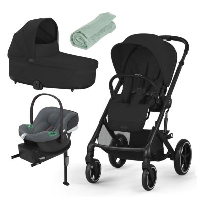 Cybex Zvýhodněný set Gold Balios S Lux New + Carry Cot S Moon Black + Aton B2 i-Size Grey + Deka