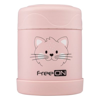 FreeOn Termoska na jídlo 350 ml - Kitty Pink