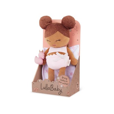 B.Toys Lulla Baby Plyšová panenka do vany - Light Brown Hair - obrázek