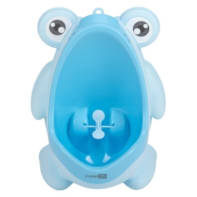 FreeOn Dětský pisoár Happy Frog - Light Blue - obrázek