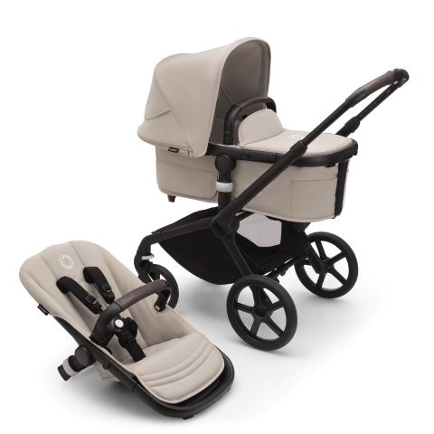 Bugaboo Fox5 Kompletní kočárek Black/Desert Taupe